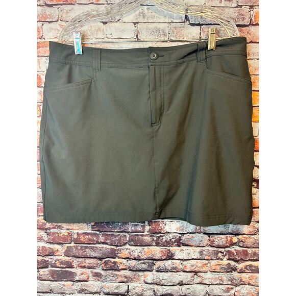 gray Eddie Bauer Women's Adventurer 2.0 Skort/ skirt size 14 - Picture 1 of 7